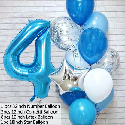 Balloons Number  set  / 12Pcs