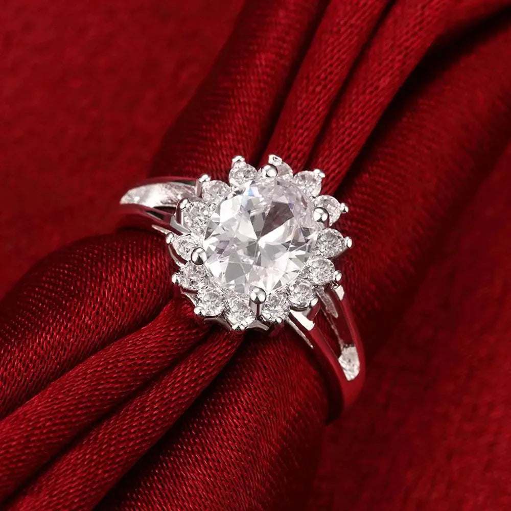 Sourina ring crystal flower
