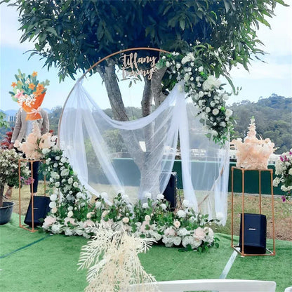 Metal arch stand  backdrop decoration