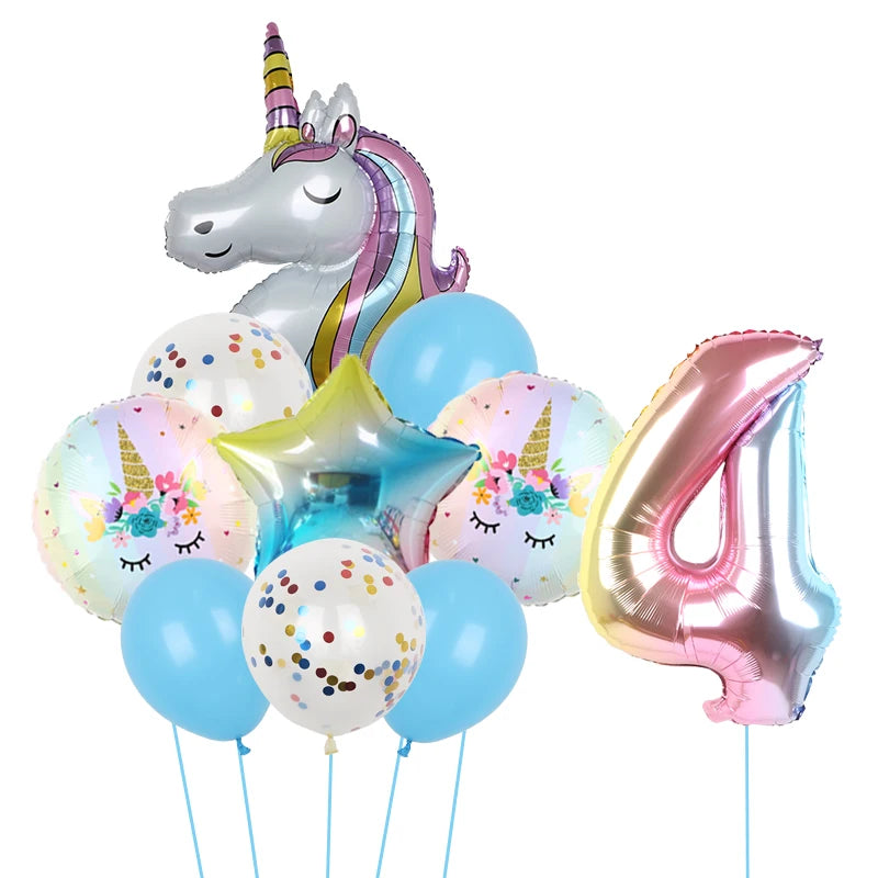 1Set Unicorn theme balloon 32inch