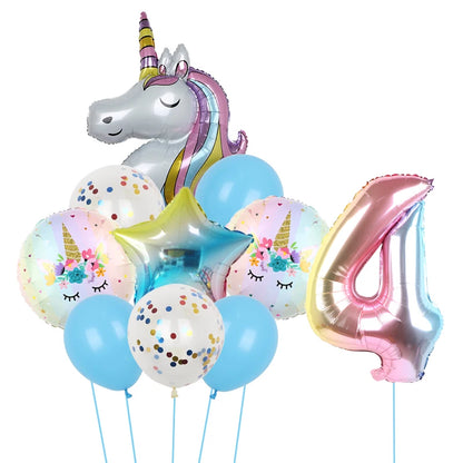 1Set Unicorn theme balloon 32inch