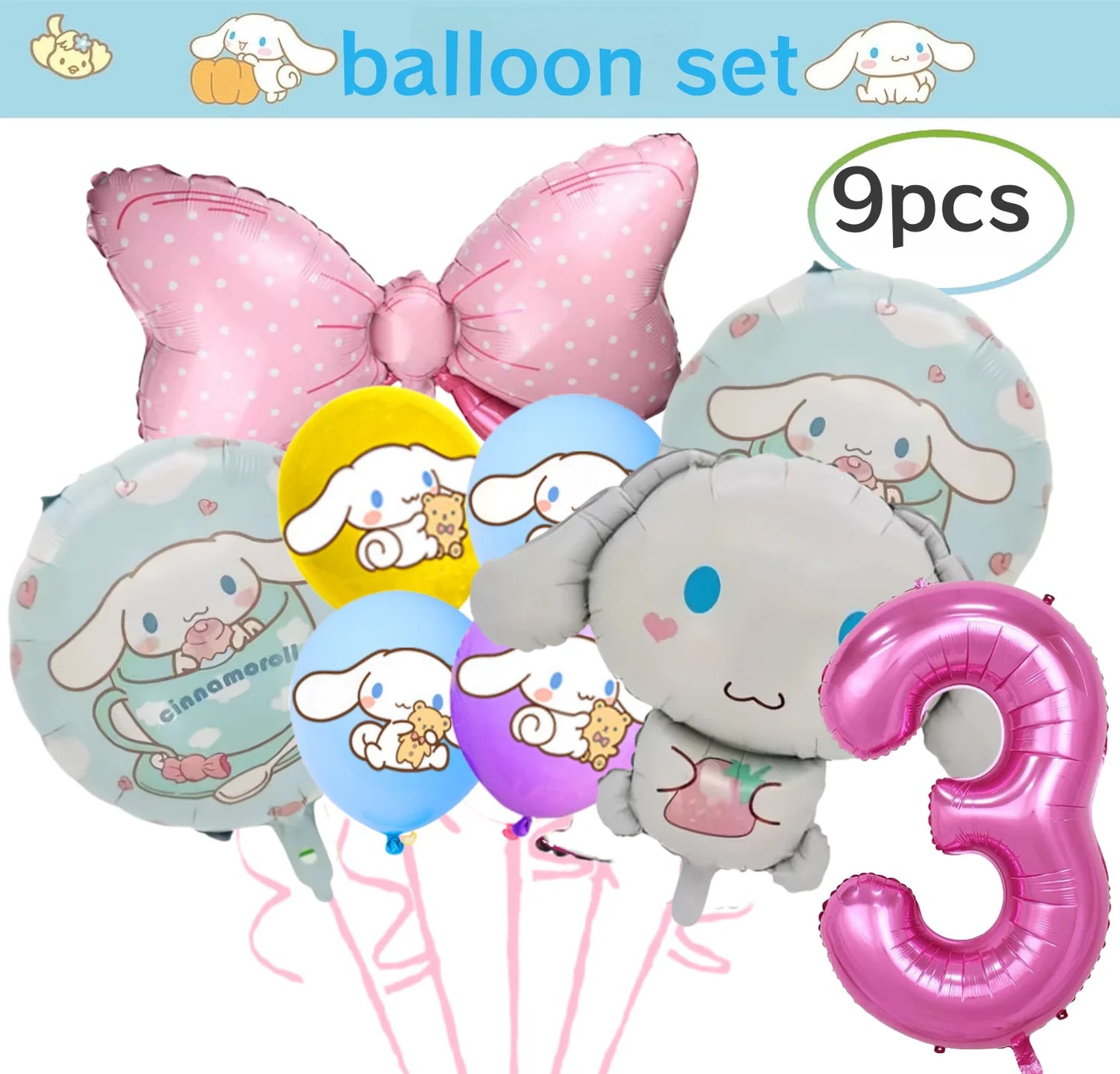 Cinnamon party decorations kit