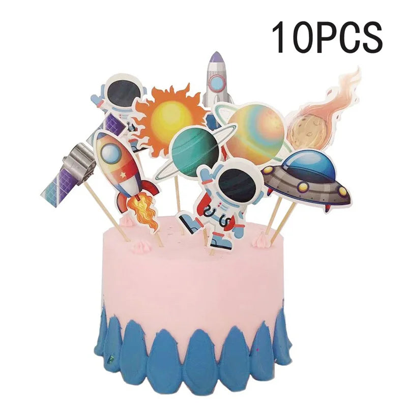 Astronaut theme  Planet Space Rocket Spaceship cake decoratings