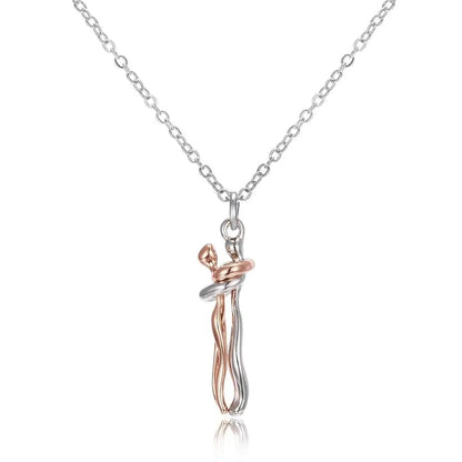 Hugging chain for lovers necklace