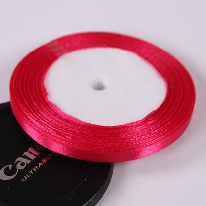 Silk Satin ribbons 22 meters/roll 6mm