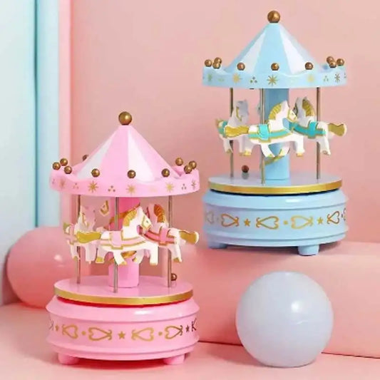 Music box 4 Horses rotate 1pc