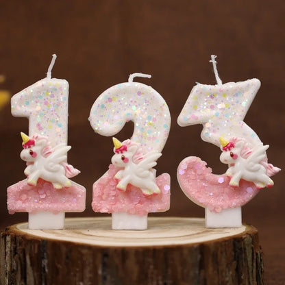 Unicorn candles
