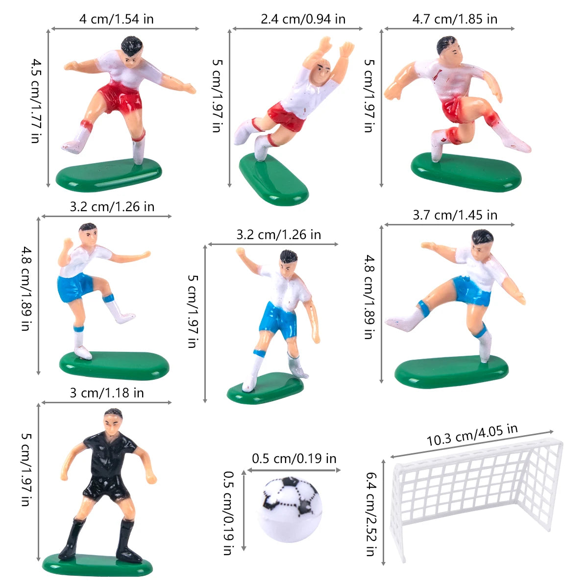 Soccer Player Figurine Cake Topper – Football Theme