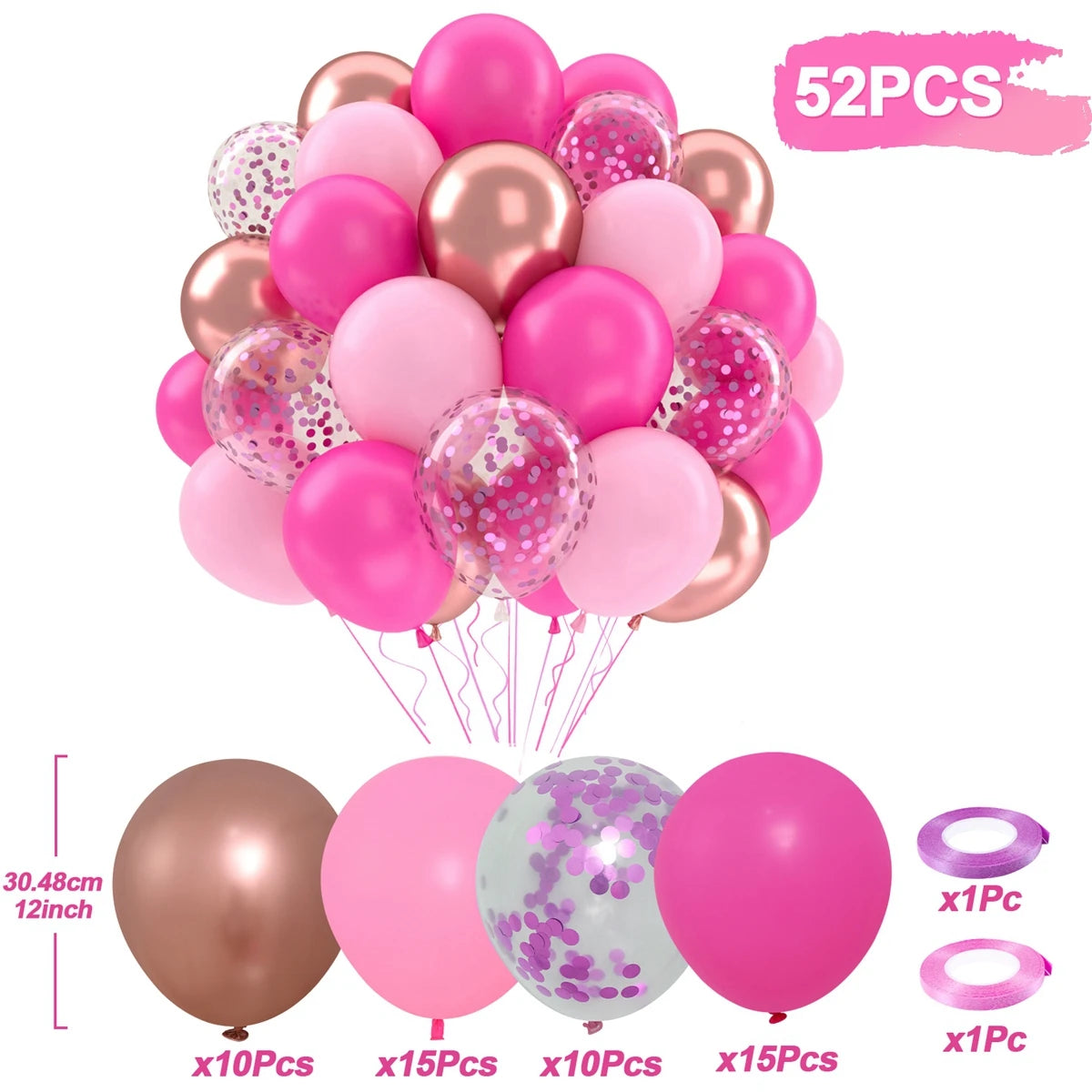 Balloons Pearl Latex 31/36/37/51/101Pcs