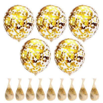 Gold Confetti Balloons 5/10/15pcs