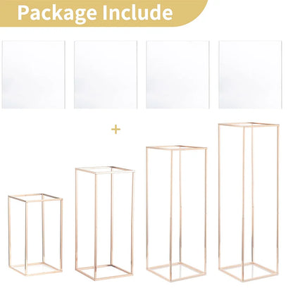 Metal flower stands for party decoration 4PCs/Set