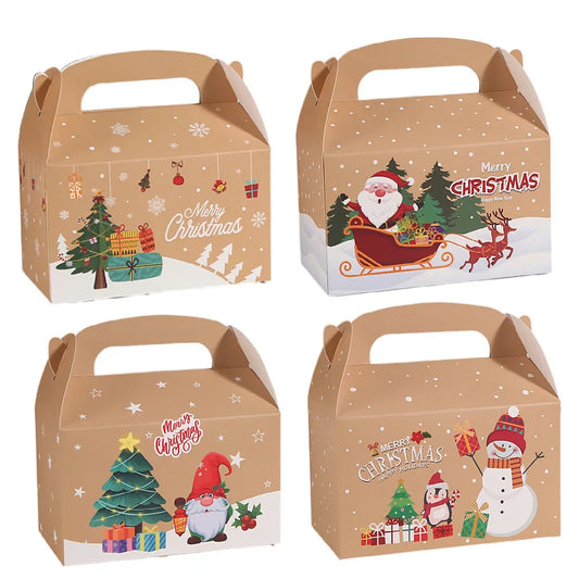 Reusable Kraft Xmas Gift Boxes