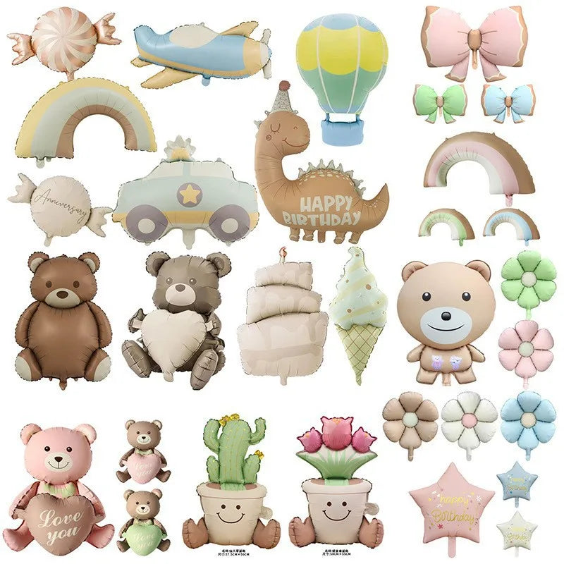 Frosted Bear Retro Love Balloon