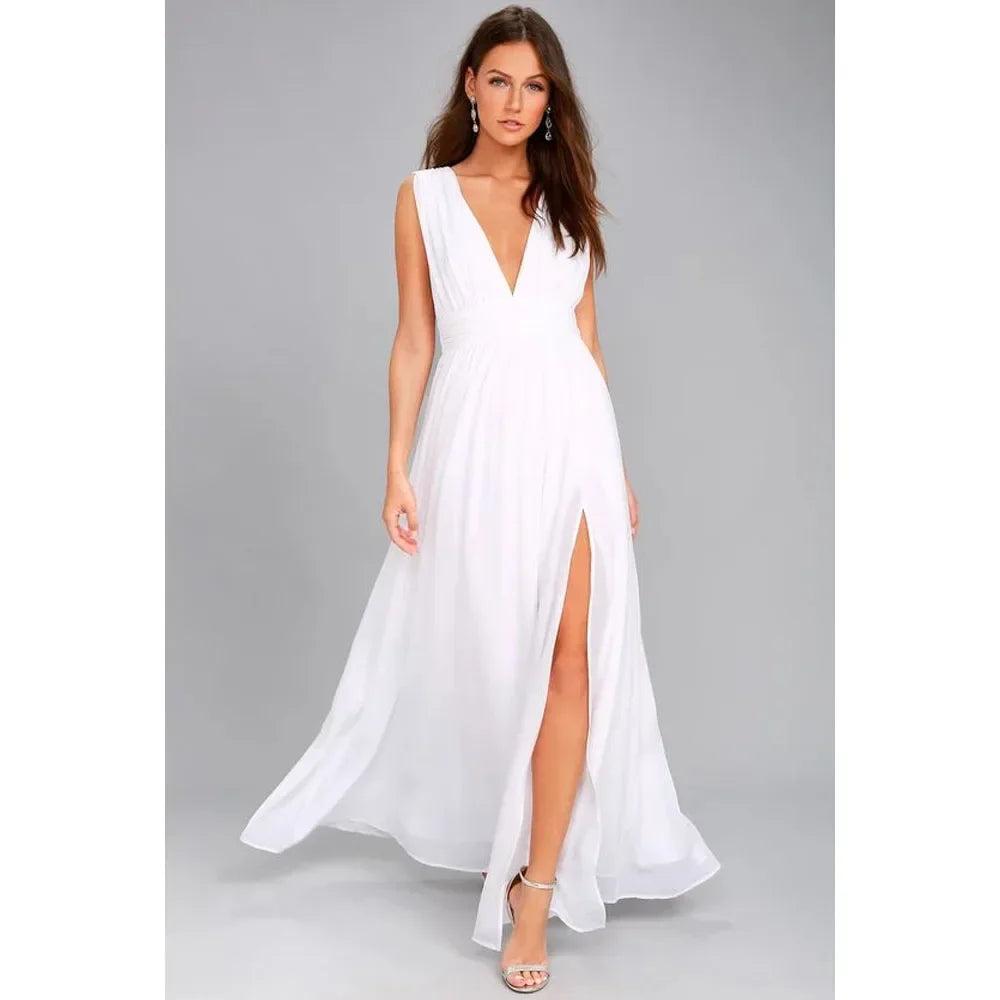 Siline Backless Maxi Summer Dress