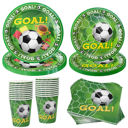 Soccer Party Tableware – Plates, Cups & Napkins