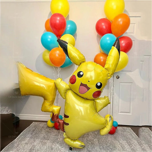 Pikachu Theme Foil Balloons  33pcs