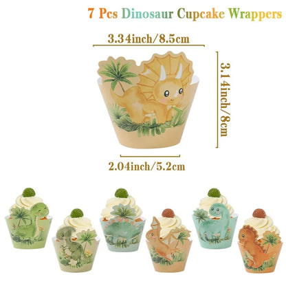 Dinosaur disposable tablecloth party decoration