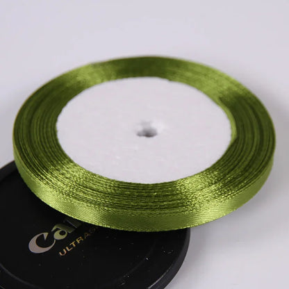 Silk Satin ribbons 22 meters/roll 6mm