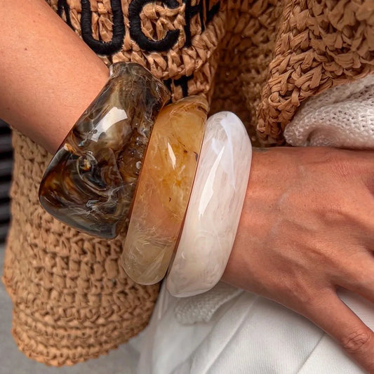 Rizana Vintage Chunky Resin Bangle