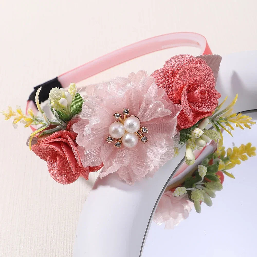 Handmade Flower Hair Hoop