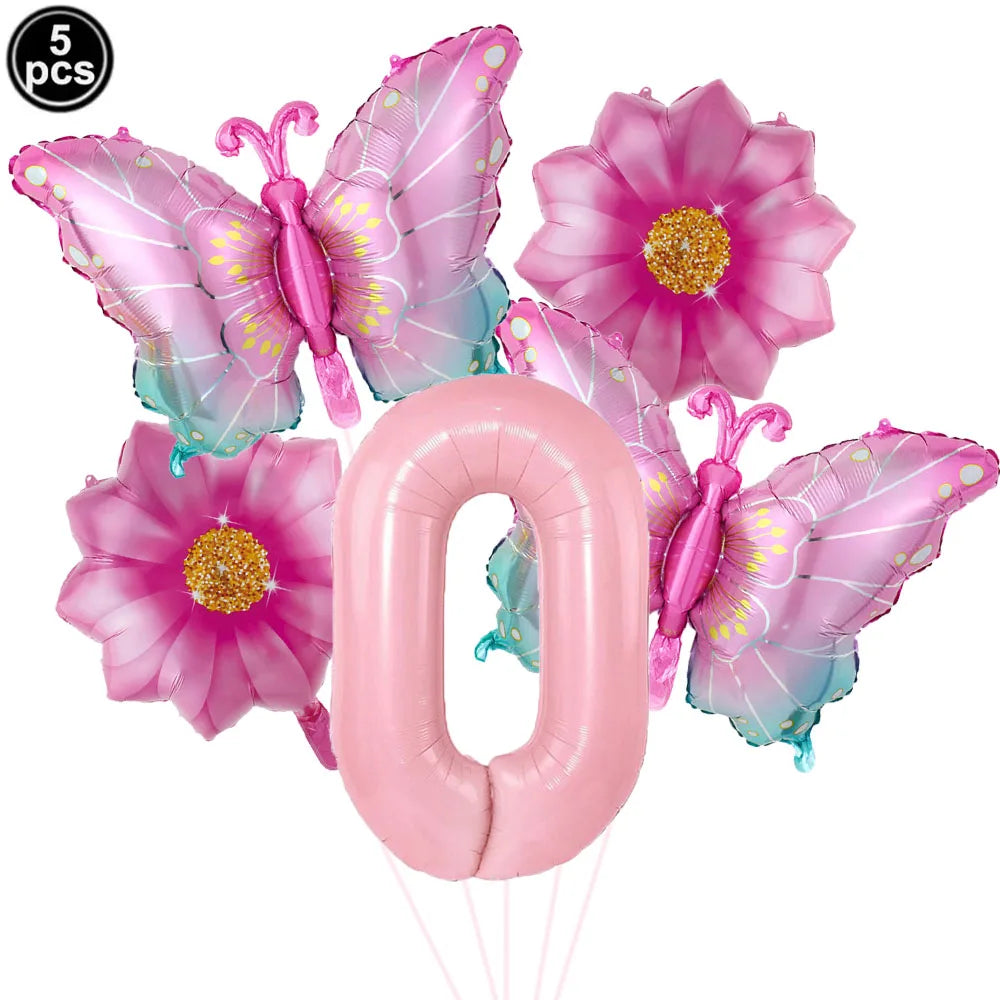Colorful Butterfly balloons 5pcs