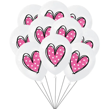 10/30PCS Minnie Mouse 12in Latex Balloons