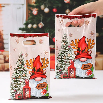 25pcs Santa & Snowman Candy Bags