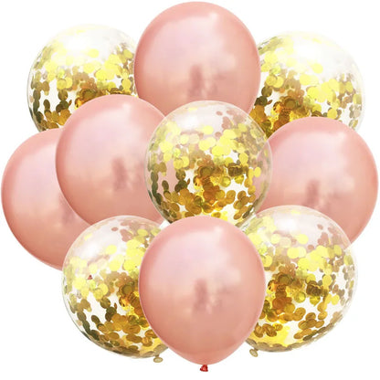 Mix  Confetti Latex Balloon  12inch 10pcs