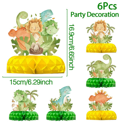 Dinosaur disposable tablecloth party decoration