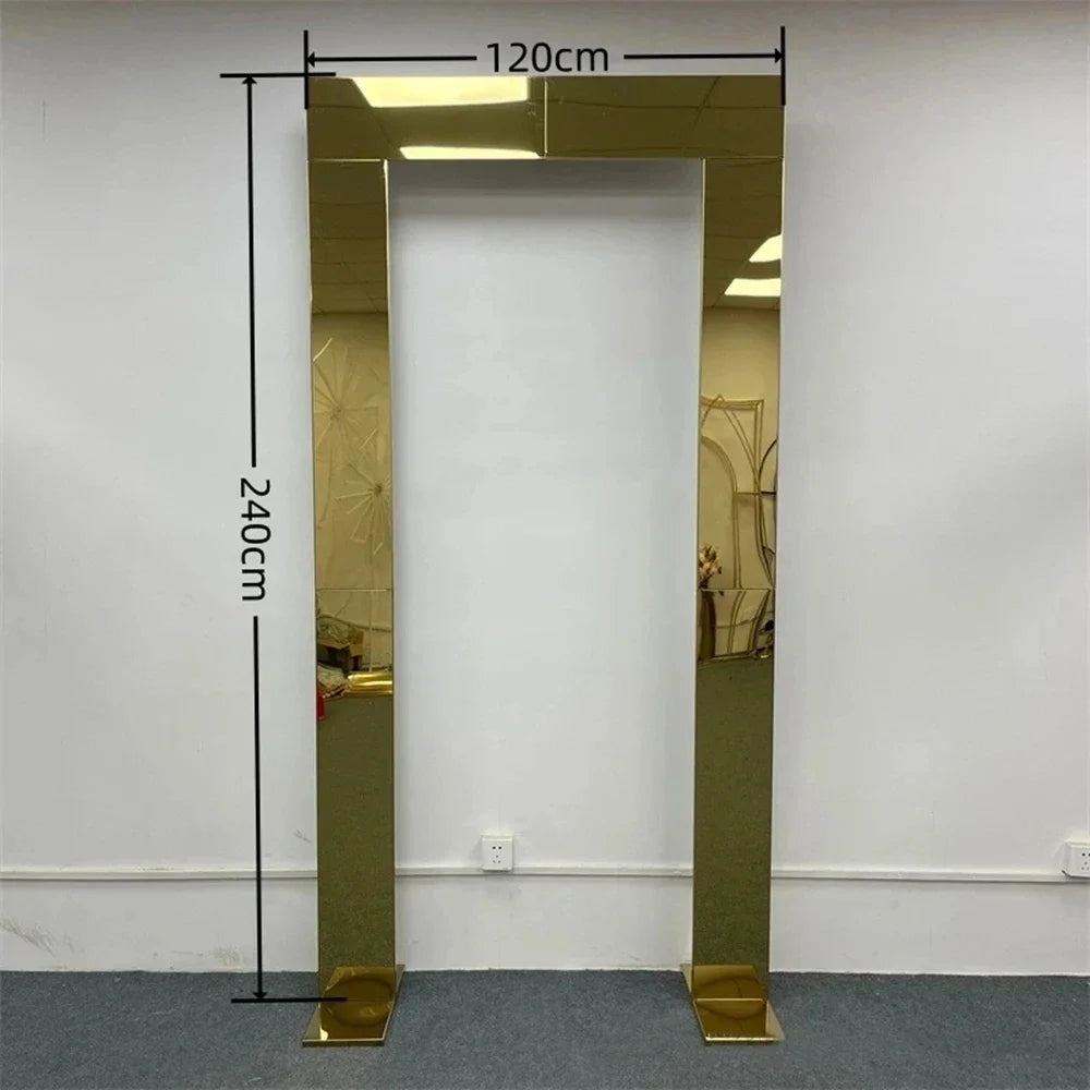 1pcs or 3pcs Shiny arch door backdrop  stand