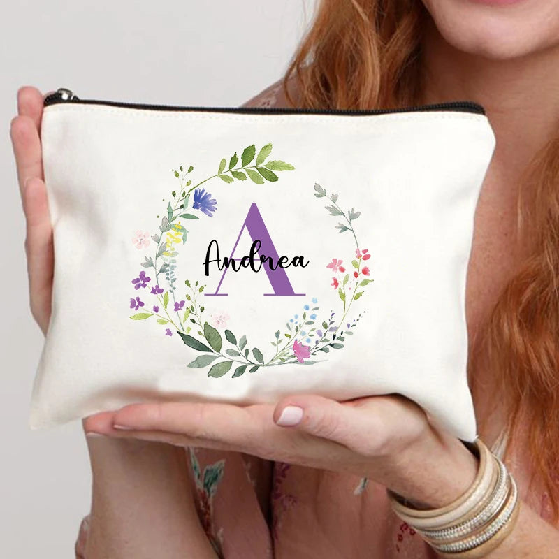 Custom  name cosmetic bag