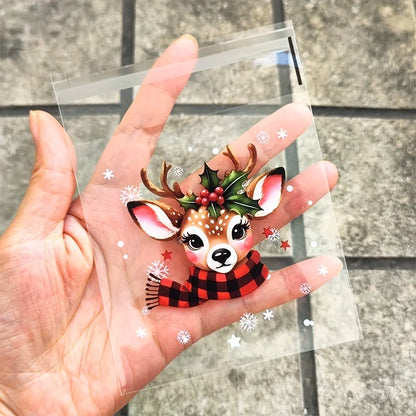 50/100pcs Xmas Wrapping Bags