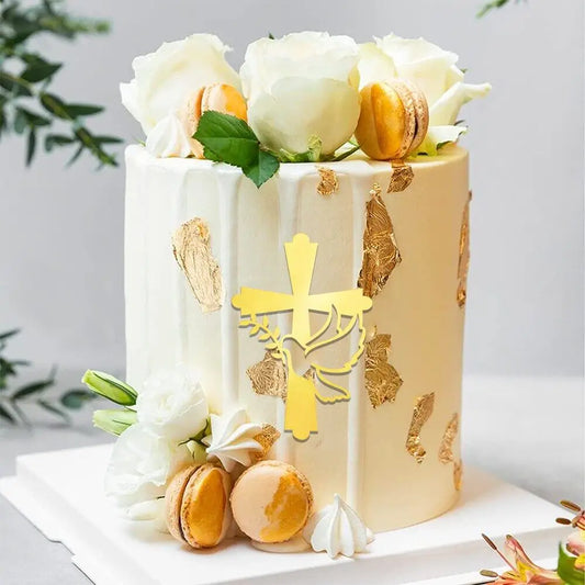 Baptism cake decoration