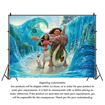 Moana theme background decoration