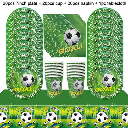 Soccer Party Tableware – Plates, Cups & Napkins