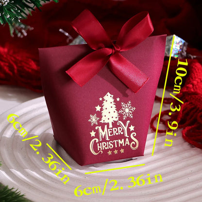 10pcs Hot Stamping Christmas Gift Boxes