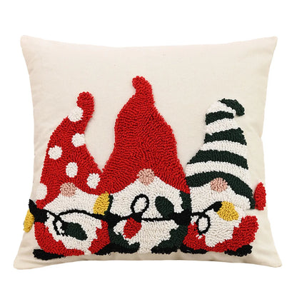 Sorino Christmas Cartoon Tufted Pillowcase