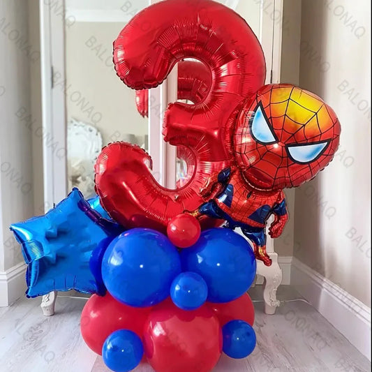 Stand Spiderman Balloon 21pcs