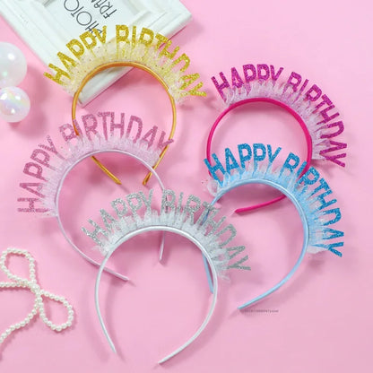 Headband birthday party decorations