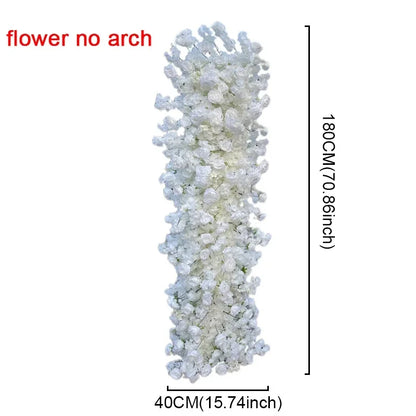 White Cherry blossom row runner flower