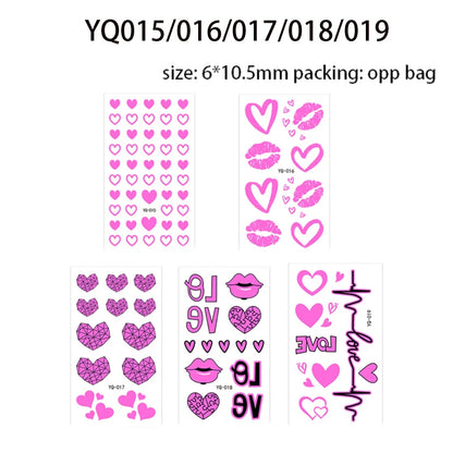 Luminous waterproof tattoos