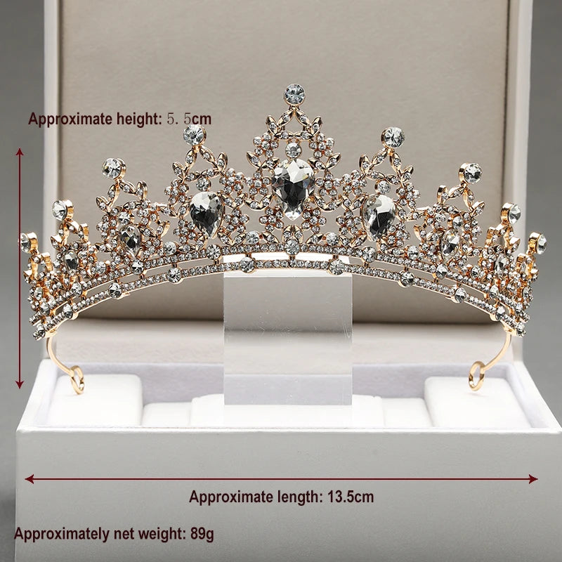 Zitania bridal  pink-colour lady crown
