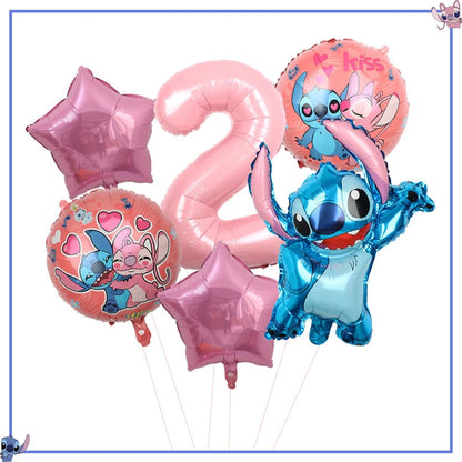 Disney Stitch Birthday Party Decoration Supplies New Lilo Stitch Balloon Baby Shower Aloha Paper Cups Plates Napkins Tablecloth