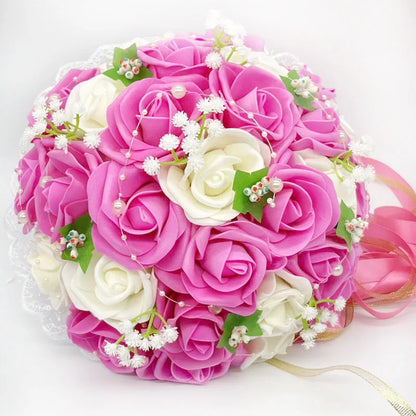 Burgundy wedding bouquet
