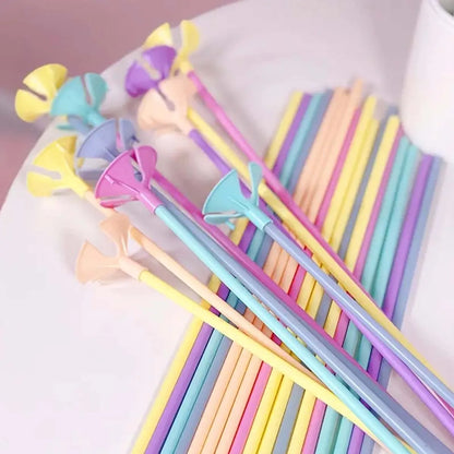 20/40pcs Mixcolor 32cm balloon stick rods