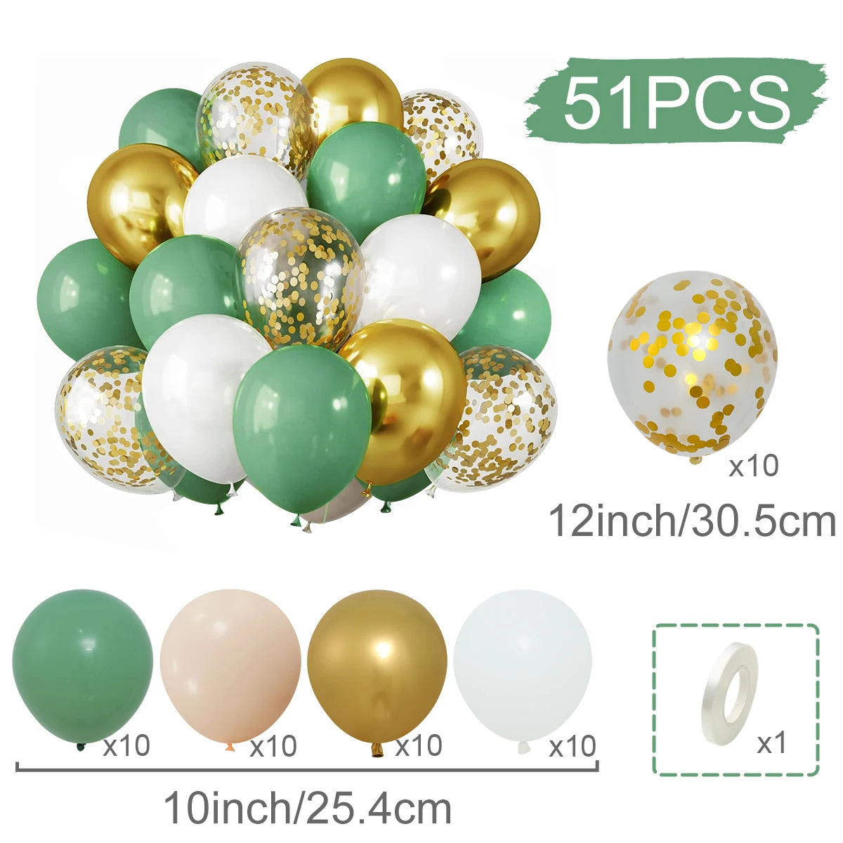 Balloons Pearl Latex 31/36/37/51/101Pcs