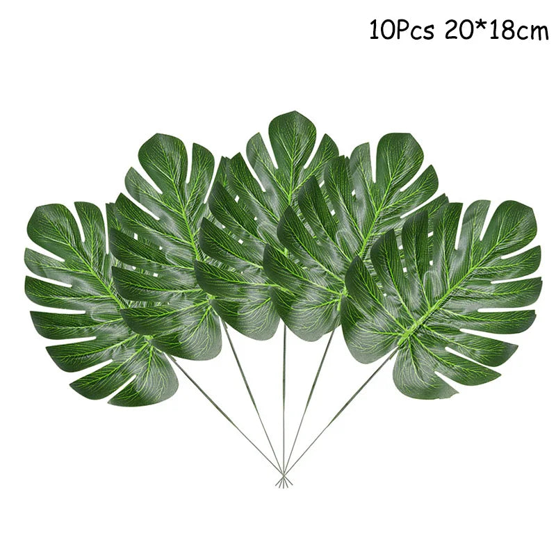 Jungle party green latex balloons
