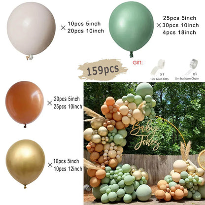 Jungle Safari Green Balloon Arch Kit