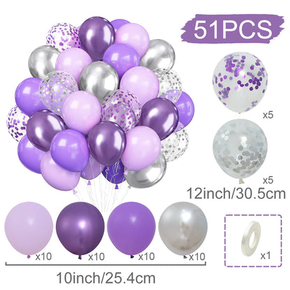 Balloons Pearl Latex 31/36/37/51/101Pcs