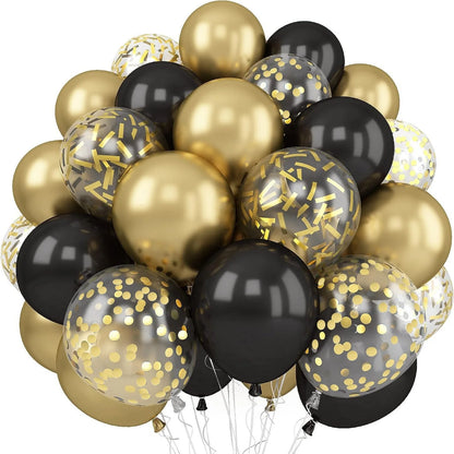 Metallic Gold Pearl White Latex Balloons  30Pcs 12 Inch